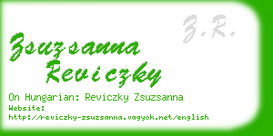 zsuzsanna reviczky business card
